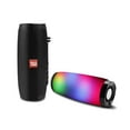 thumbnail image 1 of 10W Portable Rechargeable Bluetooth Speaker Stereo Sound Stereo Bass USB/TF/FM Radio Colorful LED Light Show: Black, 1 of 5