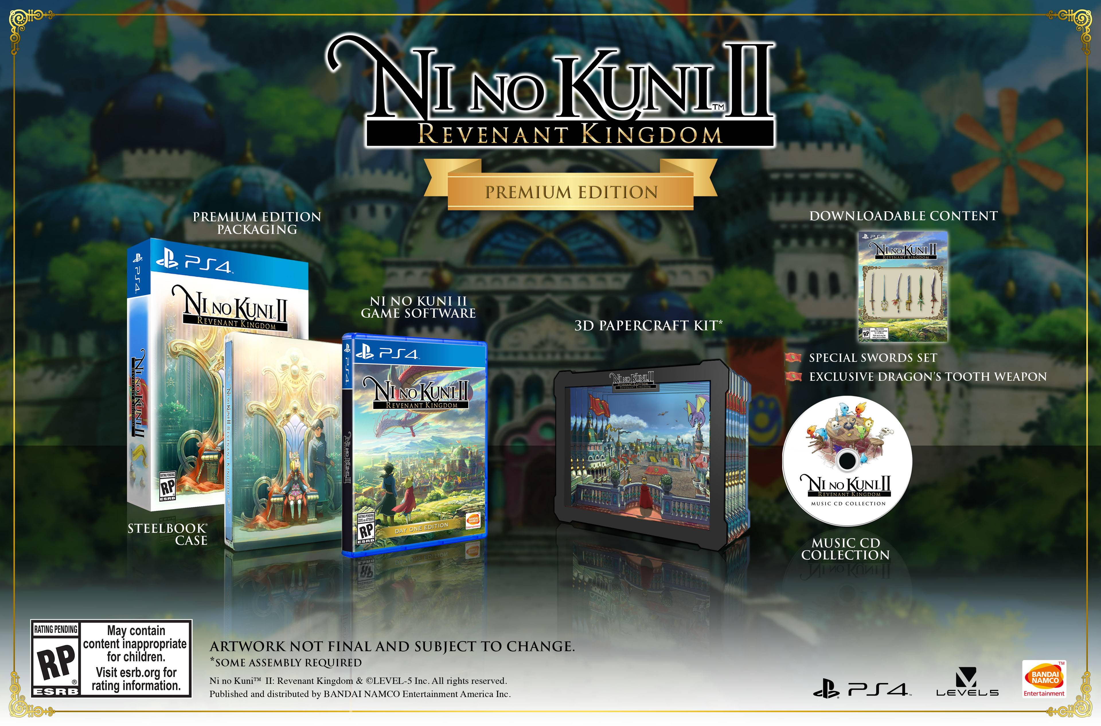 Ni No Kuni Ll Revenant Kingdom Premium Edition Namco Playstation 4 722674122078 Walmart Com Walmart Com