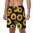 thumbnail image 2 of Balery Sunflower 6 Mens Swim Trunks Swim Shorts for Men Quick Dry Inseam Beach Shorts with Compression Liner Pocket-Large, 2 of 9
