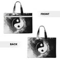 thumbnail image 2 of Salouo Yin And Yang for Canvas Tote File Bag, Tote Bag With Zipper Business Briefcase Document Bag with Handle A4 File Organizer Laptop Bag for Travel & Work, 2 of 8