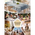 thumbnail image 5 of Blue Beige Table Cloth, Oil Painting Abstract Art Contemporary Waterproof Tablecloth for Rectangle Tables, Reusable Washable Fabric Table Cover for Restaurant Kitchen Dining Tables 52"x70", 5 of 6