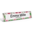 thumbnail image 1 of Printtoo Personalized Desk Name Plate Pretty Tropical Flower Custom Acrylic Office Desk Name Plate Accessory 2x10 Inches, 1 of 5