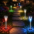 thumbnail image 3 of Maspost Solar LED Pathway Lights Outdoor Waterproof, Landscape Lighting for Patio Driveway Walkway Yard Lawn Backyard, 12 pack, 3 of 8