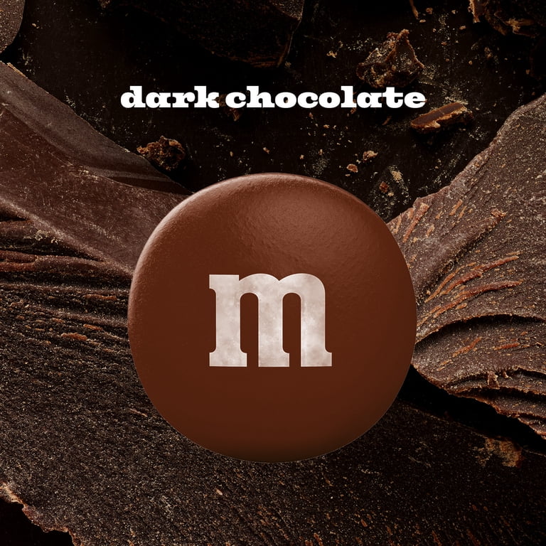M&M'S, Dark Chocolate Candy, 18 oz Bag, 50% Cacao, Rich Dark