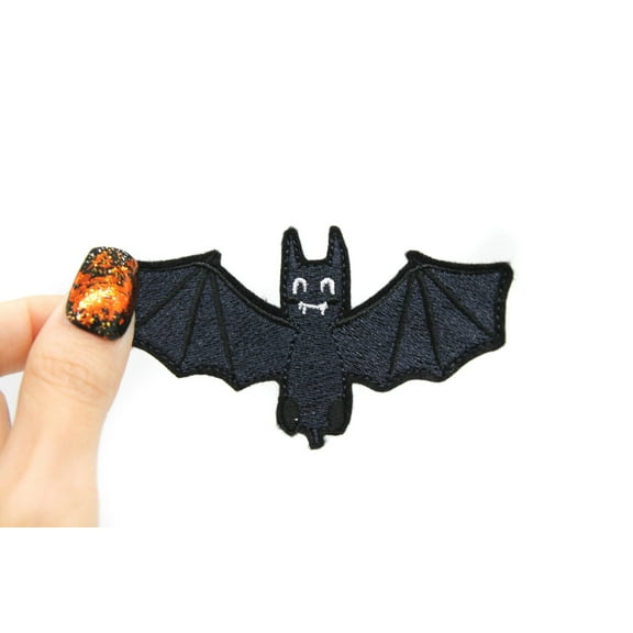 Cute Halloween Bat Embroidered Iron on Patch