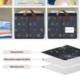 thumbnail image 4 of Yayeee Foldable Storage Basket for Shelves Set of 2 Waterproof Cloth Bins with Handles, Starry Night Pattern, 4 of 7