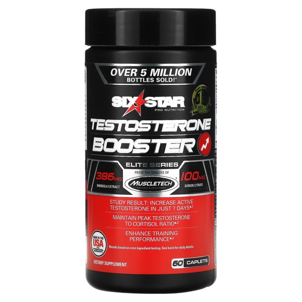 Elite Series, Testosterone Booster, 60 Caplets, Six Star