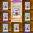 thumbnail image 3 of Hello Winter Bichon Frise Smiling in Red Scarf Hat Welcome Christmas Acrylic Plaque with Wood Photo Frame Box Bichons Dog Lovers Gifts Idea Light Box - 00017, 3 of 5