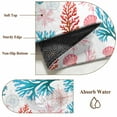 thumbnail image 6 of 2.7'x5' Area Rugs, Blue Red Coral Indoor Outdoor Area Rug for Living Room Bedroom, Coastal Nautical Summer Beach Washable Bathroom Rugs Kitchen Floor Carpet Mats Home Decor Aesthetic, 6 of 8