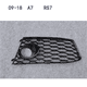 thumbnail image 3 of Marco de cubierta de rejilla de luz antiniebla para parachoques delantero inferior de automóvil solo para automóvil A6 A7 Parrilla delantera mejorada a RS7 RS6 con moldura plateada, 3 of 5