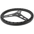 thumbnail image 4 of 13in LW Flat Steering Wheel Black Aluminum, 4 of 7