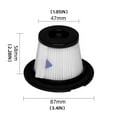 thumbnail image 6 of Jinswick 2Pack Replacement Hepa Filter Cordless Stick Vacuum Cleaner Parts K17 Filter Accessories, 6 of 7