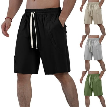 Athletic Gym Mens Shorts - Men's Workout Gym Shorts Athletic Shorts Casual Work Flat Front Shorts Stretch Waist Athletic Gym Short Mens Gym Shorts with Pockets