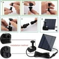thumbnail image 2 of Ganfancp 1.4W Brushless Solar Fountains Garden Villa Pool Landscapes Bird Bath Small Direct Drive Fountains Pump Ofertas Del Día 1*Panel Solar 1*Bomba de Fuente, 2 of 5