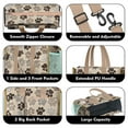 thumbnail image 3 of Teacher Tote Bag,Paw Print Teacher Utility Tote Bag,Large Work Tote Bags for Women with Multiple Pockets,Top Zipper Closure,13.8x10.6x6.7 Inch, 3 of 5