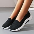 thumbnail image 2 of Sngxgn Flats Dress Shoes Comfortable Slip on Walking Flats(Black,41), 2 of 6