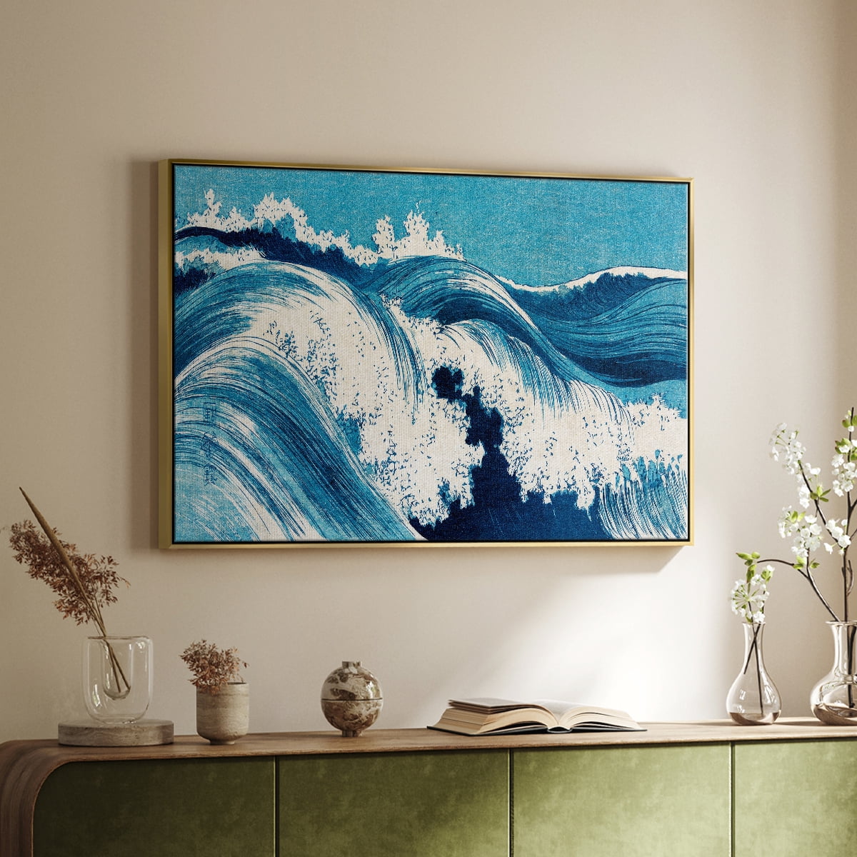 Vintage Landscape-CXXI By Wexford Home Framed in Gold Wood Gallery Wrapped Canvas 27 in. x 41 in.