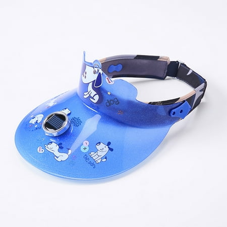 

Hunpta Children Baseball Cap Children Camping Hiking Peaked Cap Fan Baseball Hat Cooling Solar Energy Fan Cap