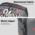 thumbnail image 4 of Christmas Electronic Organizer Travel Case, Oxford Fabric Waterproof PC Case Cable Organizer Cord and Cable Organizer Electronic Travel Case Organizer, 5.9x9.44x3.14 in, 4 of 6