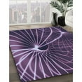 thumbnail image 3 of Ahgly Company Machine Washable Indoor Rectangle Transitional Dark Purple Area Rugs, 3' x 5', 3 of 7