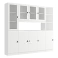 thumbnail image 4 of FAMAPY Combined Bookcase Kitchen Cabinet Display Cabinet Pantry 9Door-12Shelf, 4 of 5