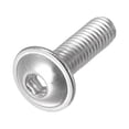 thumbnail image 3 of Uxcell M3 x 10mm 304 Stainless Steel Flanged Button Head Socket Cap Screws 100 Pack, 3 of 5