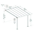 thumbnail image 4 of Palram - Canopia Olympia 10' x 10' Patio Cover - Gray/Bronze, 4 of 11