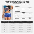 thumbnail image 5 of Rateoe Blurred Star Snow Christmas Printed Power Workout Shorts for Women Tummy Control Squat Proof Ribbed Thick Seamless Scrunch Active Short-Medium, 5 of 8