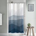 thumbnail image 2 of Design 36 x 72 Inches Shower Curtain,Popular Shower Curtain, Ombre Blue Fabric Shower Curtains for Bathroom Decor, Contemporary Bathroom Curtains, 2 of 5