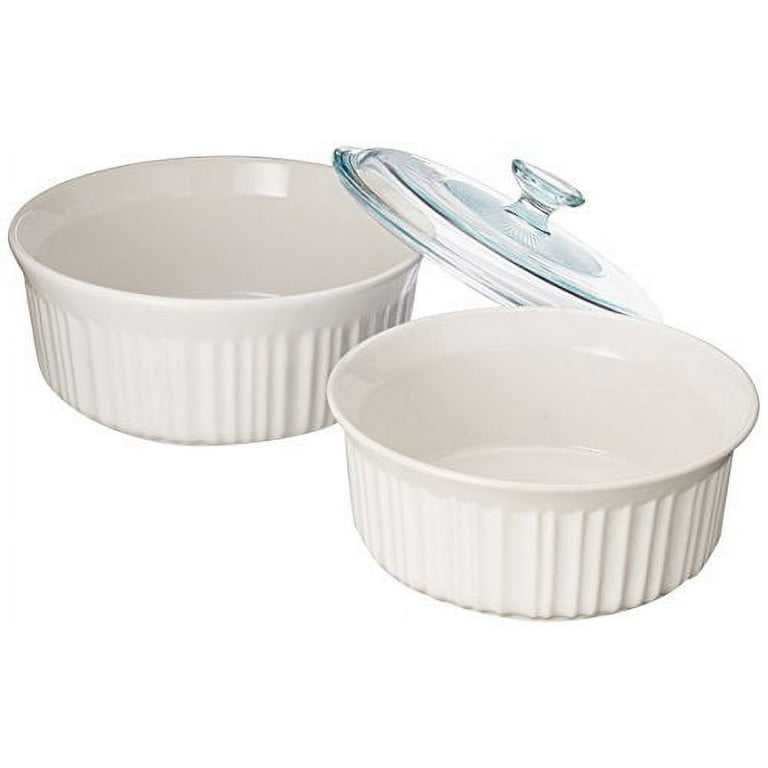 Corningware French White 6-Piece Ceramic Bakeware Set 1074887