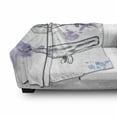 thumbnail image 3 of Whale Soft Flannel Fleece Throw Blanket, Grunge Ocean Mammals with Paintbrush Effects and Brushstroke Murky Artwork, Cozy Plush for Indoor and Outdoor Use, 50" x 70", Lavender Grey Blue, by Ambesonne, 3 of 6