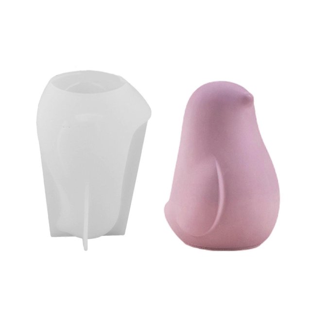 Ornament Mould Flexible Silicone Mold for Office Decoration Bird Figurine Shaped Desktop Embellishment Making Molds L