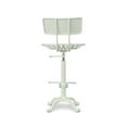 thumbnail image 2 of Carolina Classics August Tractor Seat Stool with Back in White, 2 of 9