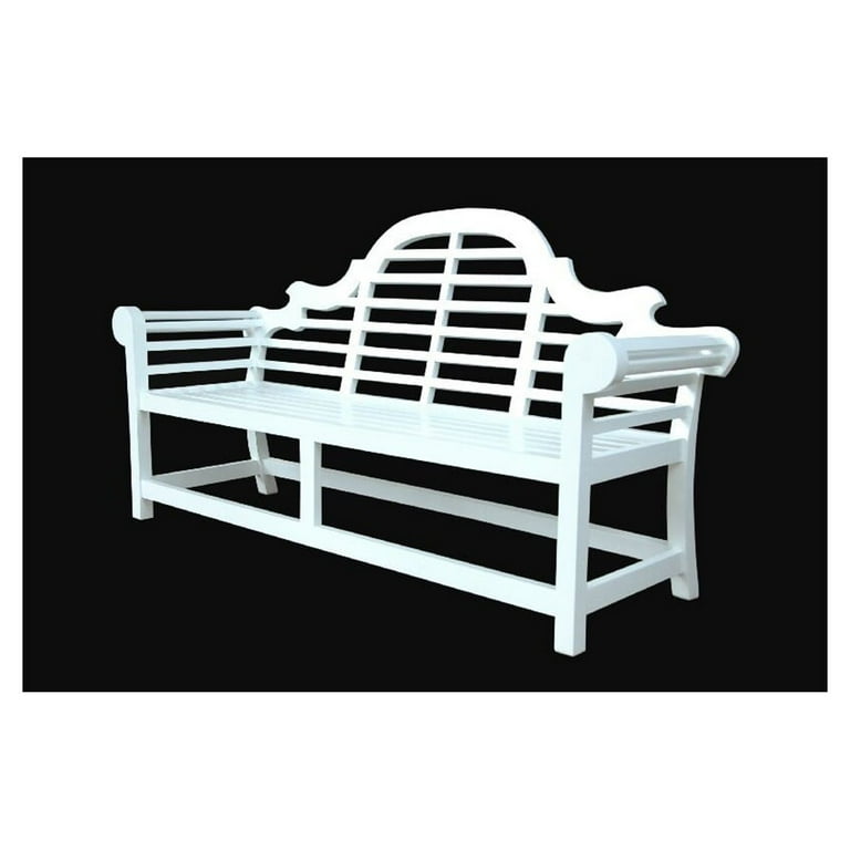 White teak bench discount