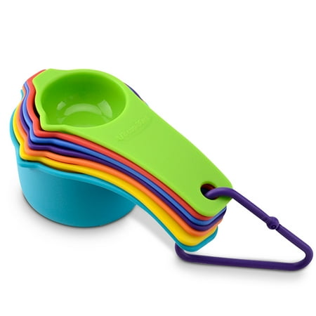 

Plastic Measuring Scoop Set Stackable Baking Measuring Spoons Dry Wet Ingredients Kitchen Chef Tools 7 Pieces Large