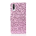 thumbnail image 2 of Allytech Samsung Galaxy A70 Case, Glitter Bling Design PU Leather Folding Stand Shockproof Hand Strap Magnetic Credit Cards Slots Wallet Case Flip Cover for Samsung Galaxy A70, Pink, 2 of 9