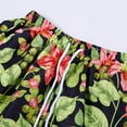 thumbnail image 7 of Womens Shorts Casual Summer Beach Shorts Elastic Waist Floral Print With 2 Pockets for Women, 7 of 7