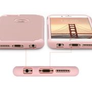 ULAK iPhone 6 Case, iPhone 6S Case, Slim Dual Layer Shockproof Bumper Phone Case for Apple iPhone 6 / 6s for Girls Women, Rose Gold