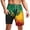 Z98-Yellow, variant on CHENge Swim Trunks with Compression Liner Casual Retro Palm Tree Print Quick Dry Beach Swimming Shorts with Compression Liner Stretch Fabric Beach Wear