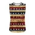 thumbnail image 5 of VerPetridure American Flag Print Tank Tops Women USA Stars Stripes Patriotic T Shirt Summer Loose Vest Tees, 5 of 6