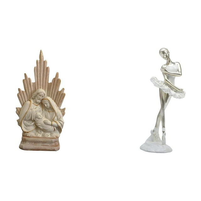Estatua católica,Colección de figuritas de la Sagrada Familia,Escultura católica de la Santísima Virgen María,Figura de escritorio,Estatua de bailarina de ballet,adorno de
