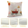 thumbnail image 4 of Sheronv Pig Balloons Carriage Graphic Decorative Cushion Cover Home Sofa Living Room Bed Decoration Short Plush 1PC 24x24in, 4 of 5