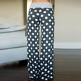 thumbnail image 6 of Gray Women's Casual Pants, Women'S Comfy Casual Pajama Pants Floral Print Drawstring Palazzo Pants Wide Leg,Women's Casual Pants XL, 6 of 8
