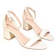 thumbnail image 4 of Zapatos Sencillos Tacón Con Correas Y Sandalias Tacón Grueso (blanco 38) [us8], 4 of 9