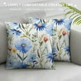 ERAPDAUR Blue and White Daisy Pillow Covers, Spring Flowers Throw