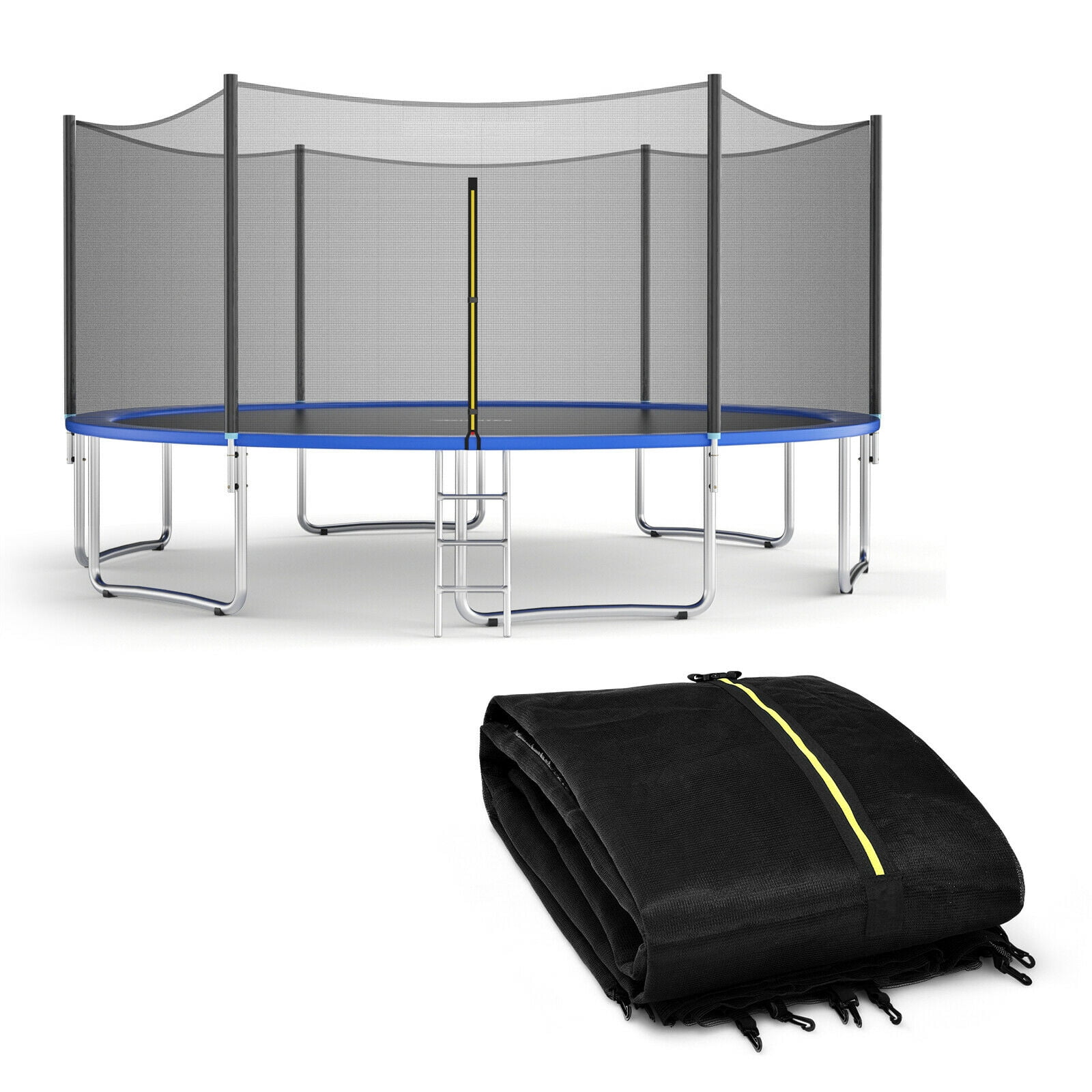 Redsmile Trampoline Safety Replacement Protection Enclosure Net-16 ft - Premium PE Safety Enclosure for Kids Outdoor Play