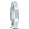 thumbnail image 2 of SZUL Women's 3mm Flat Comfort Fit Wedding Band In 950 Platinum, 2 of 4