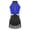 Royal Blue, variant on SiiRoh Latin Dance Leotard for Women Color Block Jazz Dance Bodysuit Fringe Samba Ballroom Dancewear Royal Blue XL