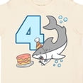 thumbnail image 4 of Inktastic 4th Birthday Shark with Cake Boys or Girls Toddler T-Shirt, 4 of 5