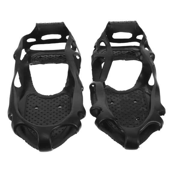 1 Pair Safe Walking Ice Spikes For Boots Tep Material Shoe Grips For Kids And Adults Ideal For Ice Fishing And Snow Hiking